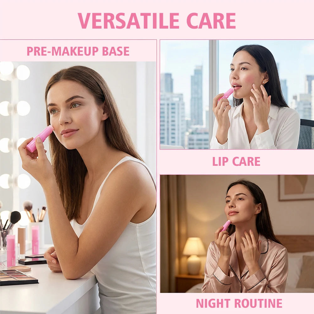 Collagen Plumping Hydrating Cream Stick Lightweight Non-Greasy Deep Moisturizing for Dry Dewy Skin Instant Touch-Ups Hydration